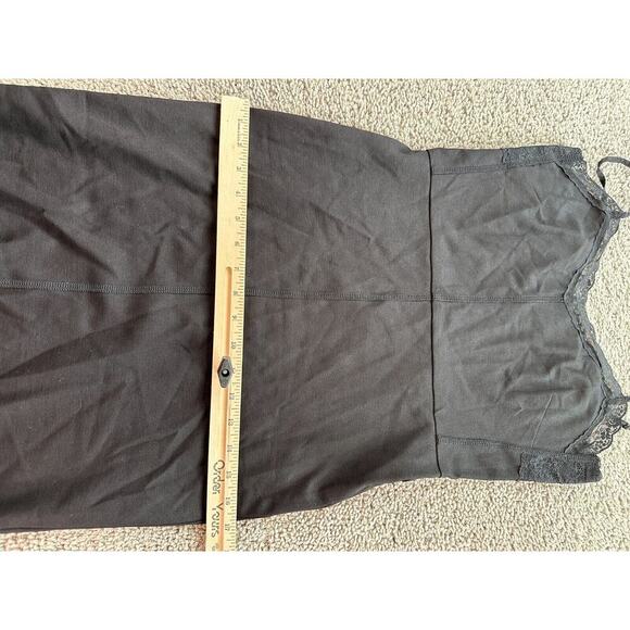 Sanctuary Dress Womens S Black Bodycon Zipper Black Lace Trim Spaghetti Strap - Picture 9 of 15